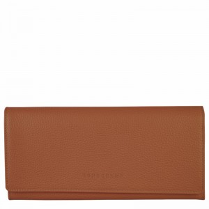 Longchamp Le FOULONNÉ Continental Denarnice Ženski Caramel Slovenija | L3044021121