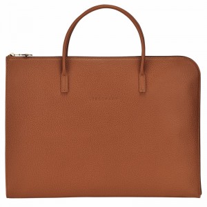 Longchamp Le FOULONNÉ S Aktovka Moški Caramel Slovenija | L2115021121-