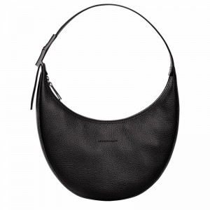 Longchamp Le Roseau Essential M Hobo Torba Ženski Črne Slovenija | 10218968001