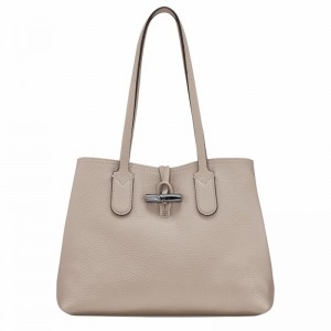 Longchamp Le Roseau Essential M Torba Tote Ženski Sive Slovenija | 10183968266