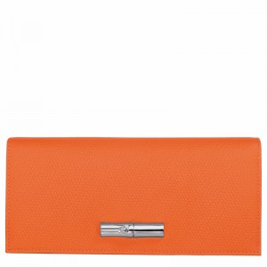 Longchamp Le Roseau Flap Denarnice Ženski Oranžne Slovenija | L3044HFP017