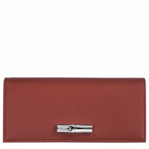 Longchamp Le Roseau Flap Denarnice Ženski Rjave Slovenija | L3044HFP404