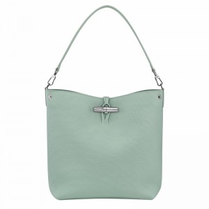 Longchamp Le Roseau M Torbica za čez Ramo Ženski Celadon Slovenija | 10281HFP282