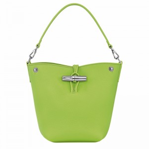 Longchamp Le Roseau XS Bucket Torba Ženski Zelene Slovenija | 10279HFP355