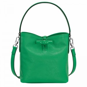 Longchamp Le Roseau XS Bucket Torba Ženski Zelene Slovenija | 10159HEC129