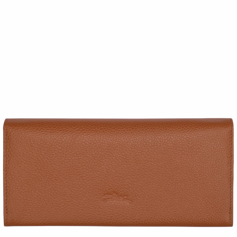 Longchamp Le FOULONNÉ Continental Denarnice Ženski Caramel Slovenija | L3044021121