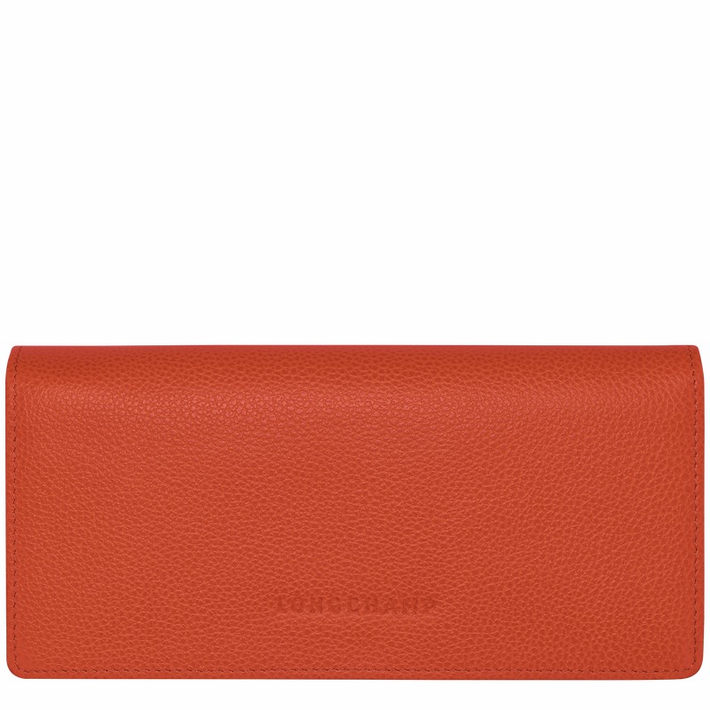 Longchamp Le FOULONNÉ Continental Denarnice Ženski Oranžne Slovenija | L3044021685