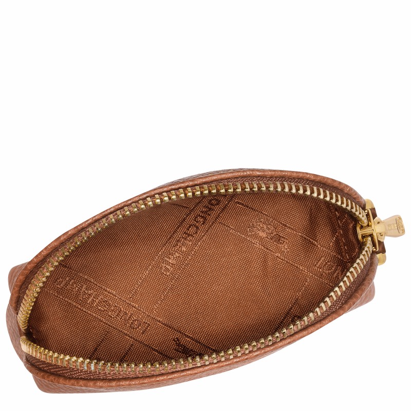 Longchamp Le FOULONNÉ Denarnice za Kovance Ženski Caramel Slovenija | L3686021121