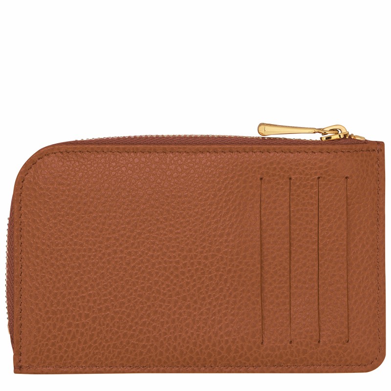 Longchamp Le FOULONNÉ Etui za Kartice Ženski Caramel Slovenija | 30036021121