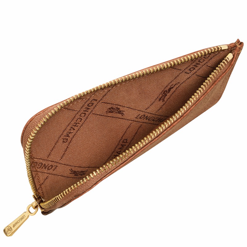 Longchamp Le FOULONNÉ Etui za Kartice Ženski Caramel Slovenija | 30036021121