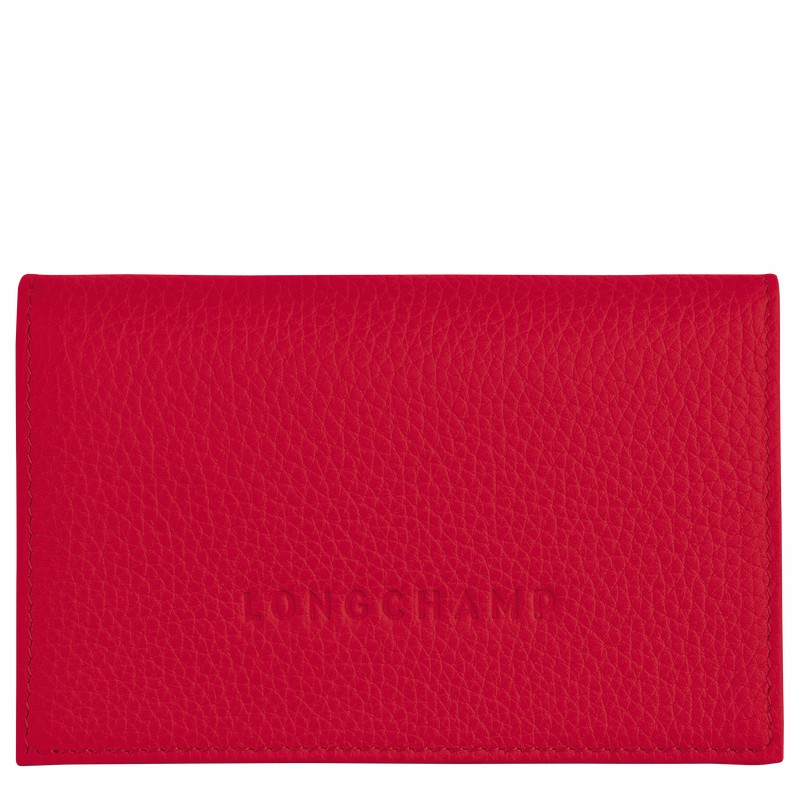 Longchamp Le FOULONNÉ Etui za Kartice Ženski Rdeče Slovenija | L3243021C39