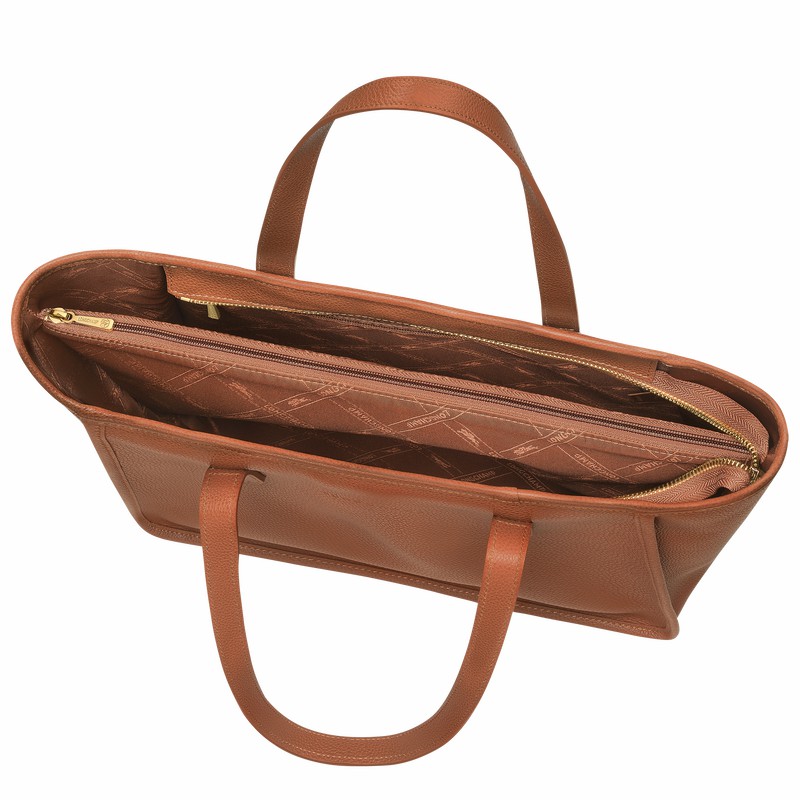 Longchamp Le FOULONNÉ L Torba Tote Ženski Caramel Slovenija | 10190021121