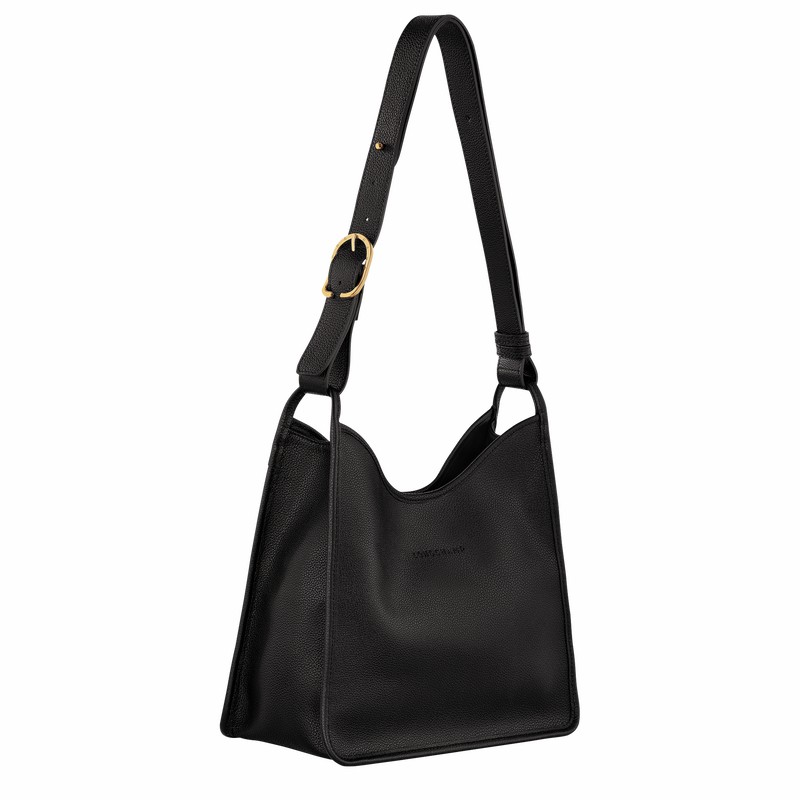 Longchamp Le FOULONNÉ M Hobo Torba Ženski Črne Slovenija | 10155021001