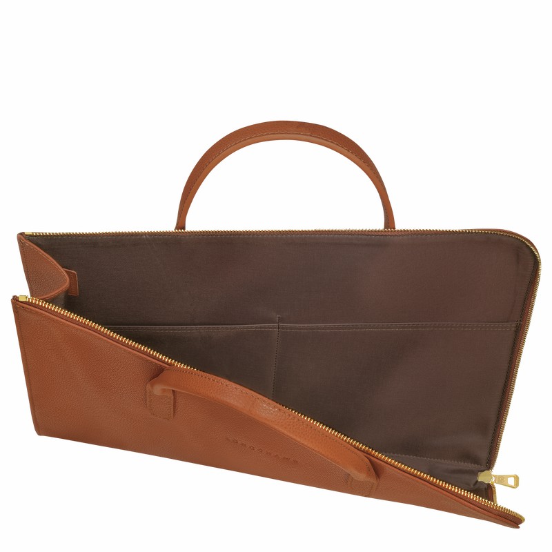 Longchamp Le FOULONNÉ S Aktovka Moški Caramel Slovenija | L2115021121-