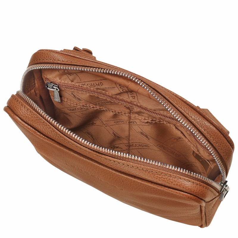 Longchamp Le FOULONNÉ XS Torba Crossbody Ženski Caramel Slovenija | L1712021F72