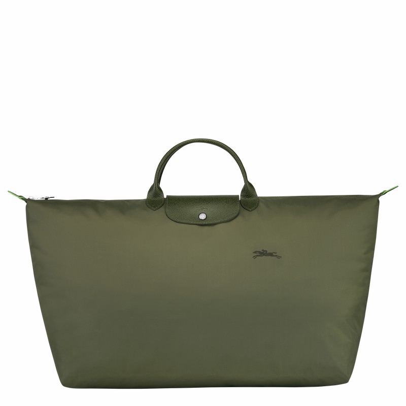 Longchamp Le Pliage Green M Potovalne Torbe Moški Zelene Slovenija | L1625919479-