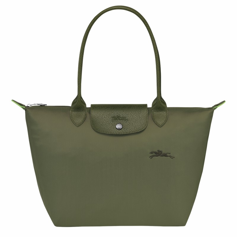 Longchamp Le Pliage Green M Torba Tote Ženski Zelene Slovenija | L2605919479