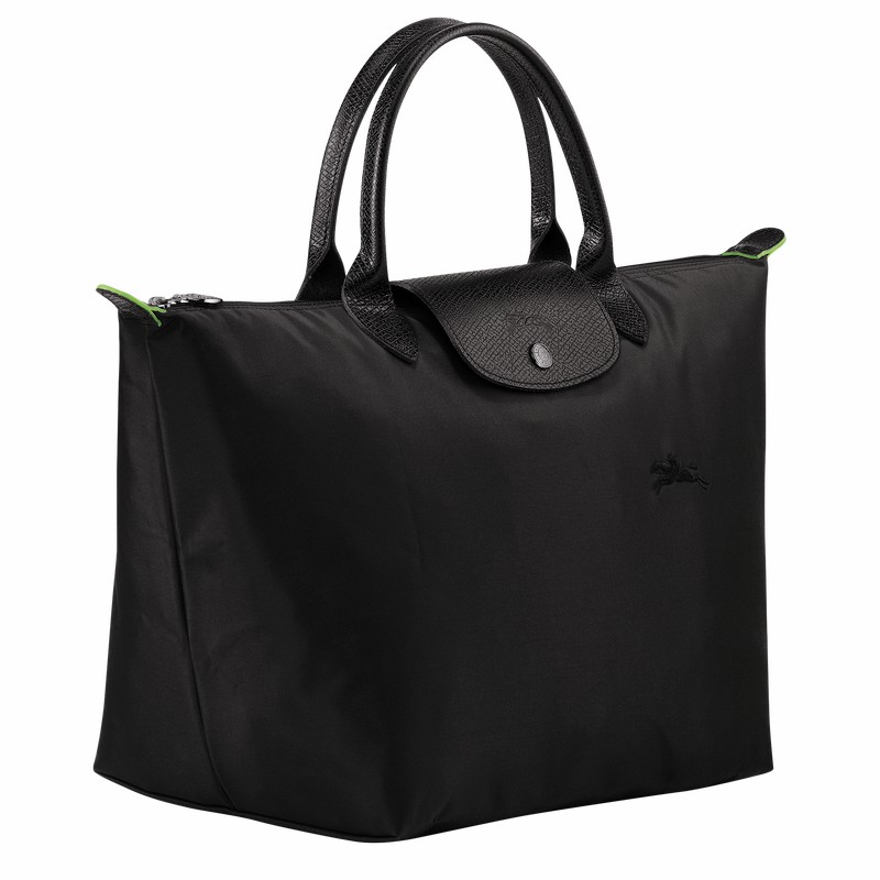 Longchamp Le Pliage Green M Torbica Ženski Črne Slovenija | L1623919001