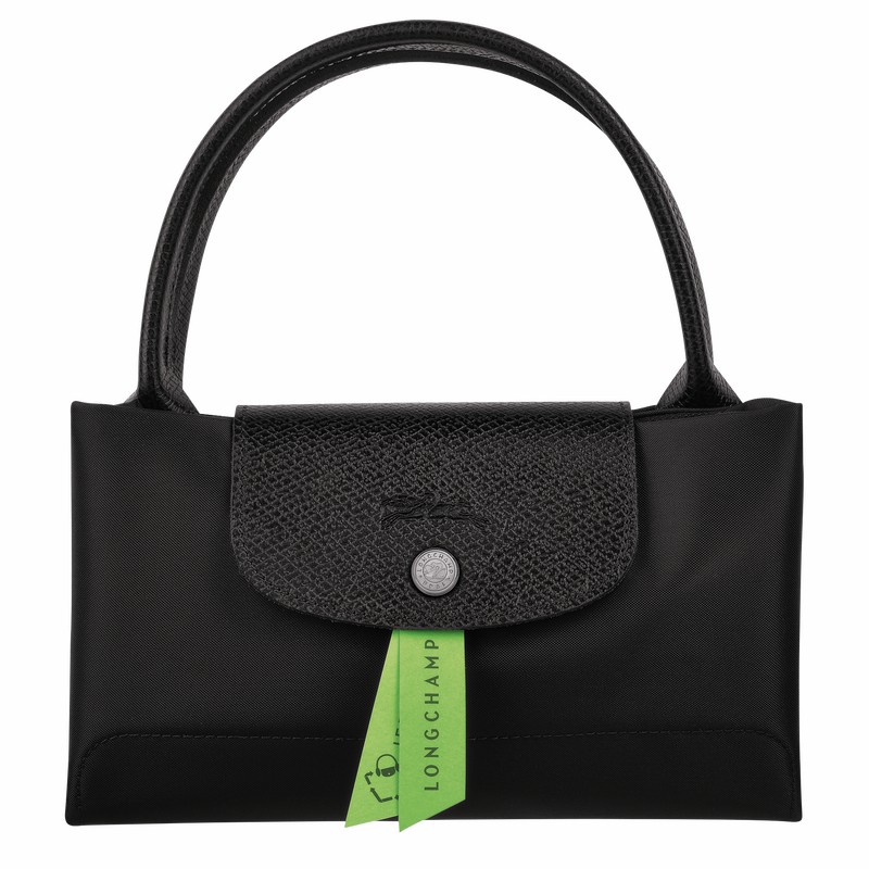 Longchamp Le Pliage Green M Torbica Ženski Črne Slovenija | L1623919001