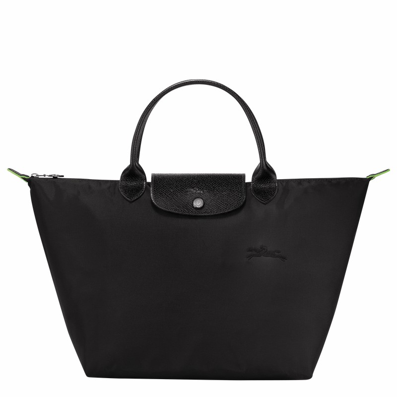 Longchamp Le Pliage Green M Torbica Ženski Črne Slovenija | L1623919001