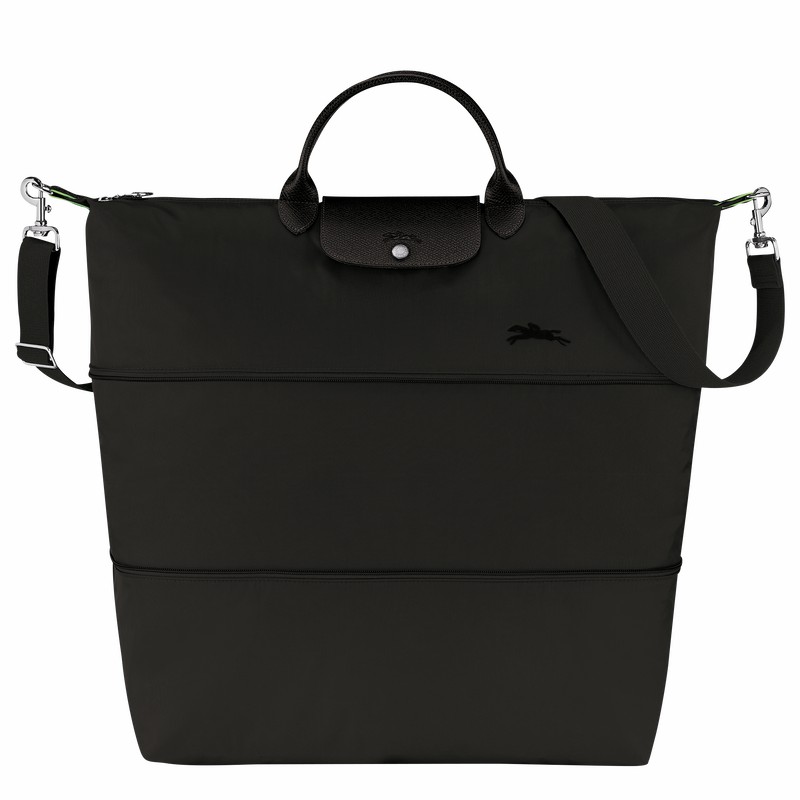 Longchamp Le Pliage Green expandable Potovalne Torbe Ženski Črne Slovenija | L1911919001