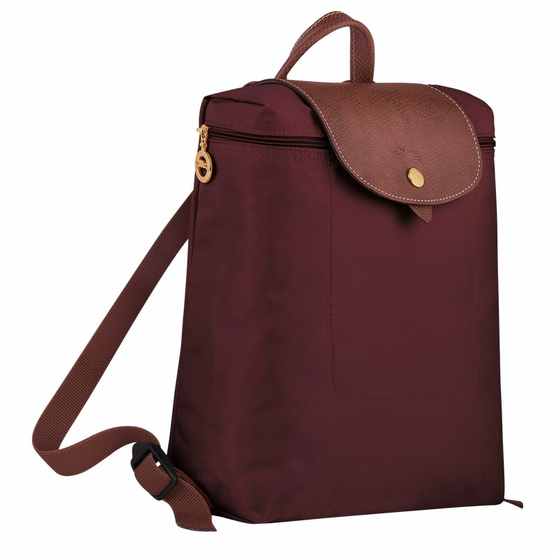 Longchamp Le Pliage Original M Nahrbtniki Ženski Bordo Slovenija | L1699089P87