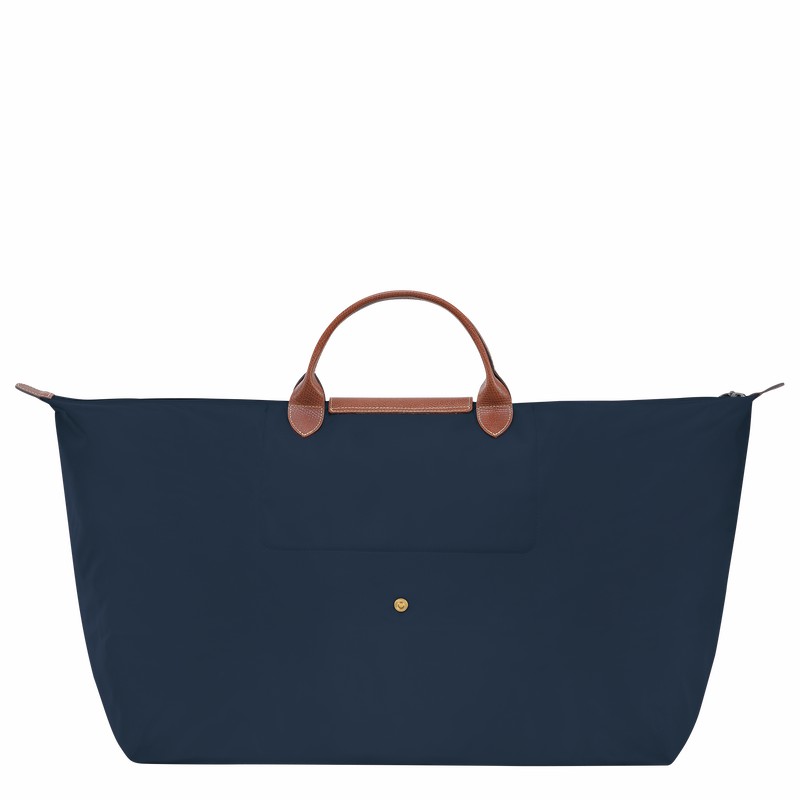 Longchamp Le Pliage Original M Potovalne Torbe Moški Temno Modre Slovenija | L1625089P68-