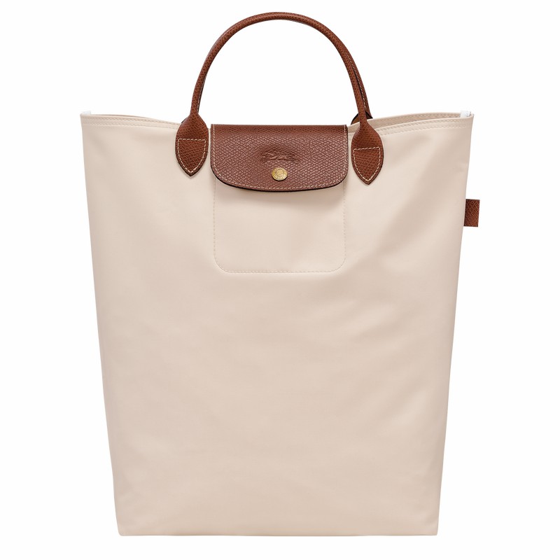 Longchamp Le Pliage Original M Torba Tote Moški Bele Slovenija | 10168089P71-