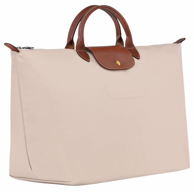 Longchamp Le Pliage Original S Potovalne Torbe Moški Bele Slovenija | L1624089P71-