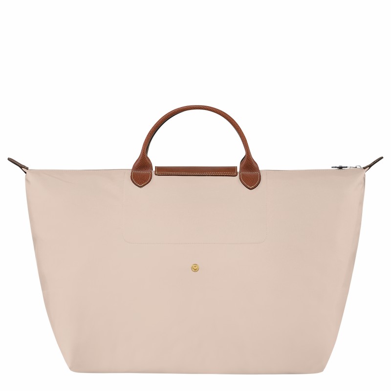 Longchamp Le Pliage Original S Potovalne Torbe Moški Bele Slovenija | L1624089P71-