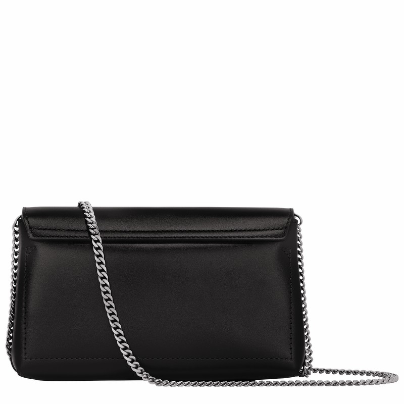 Longchamp Le Roseau Clutch Ženski Črne Slovenija | 10191HCN001