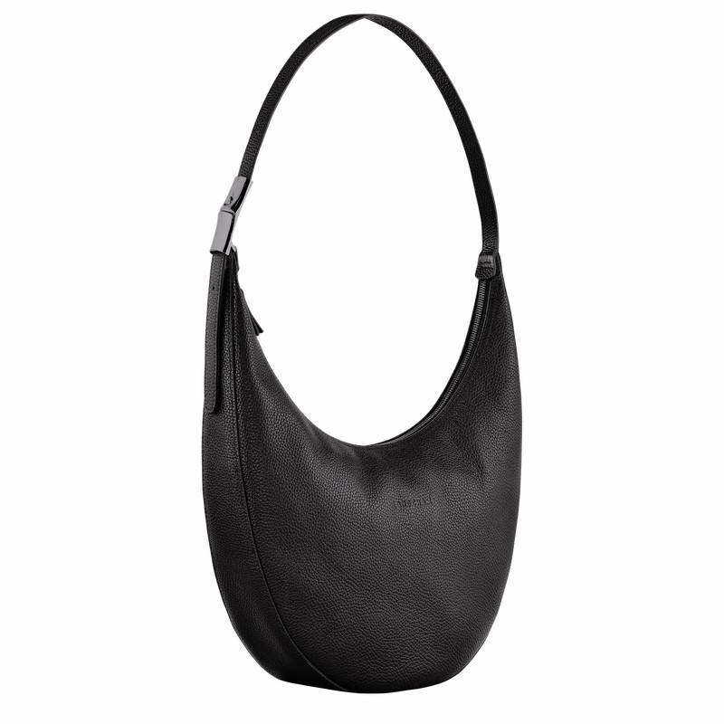 Longchamp Le Roseau Essential L Torba Crossbody Ženski Črne Slovenija | 10234968001