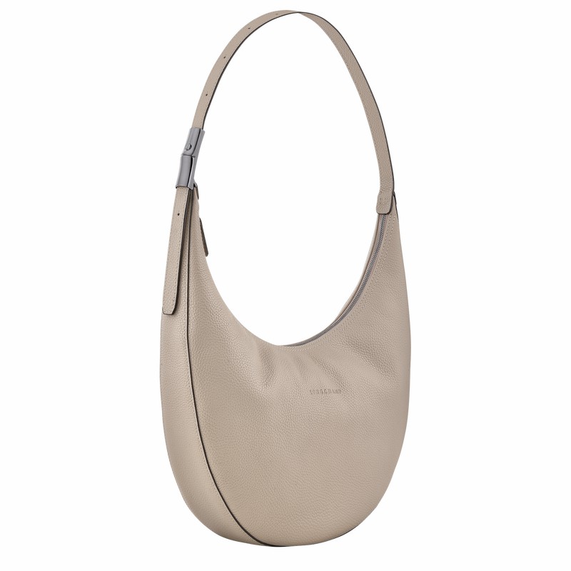 Longchamp Le Roseau Essential L Torba Crossbody Ženski Sive Slovenija | 10234968266