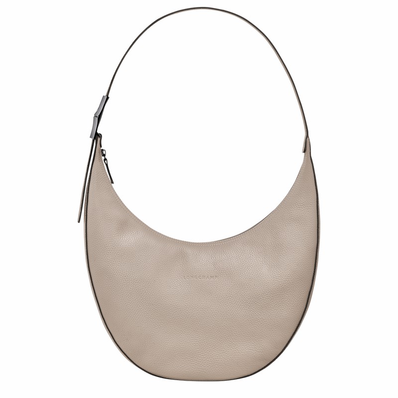 Longchamp Le Roseau Essential L Torba Crossbody Ženski Sive Slovenija | 10234968266