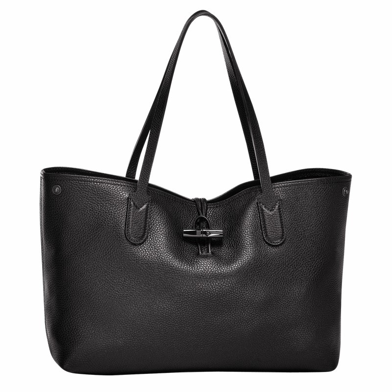 Longchamp Le Roseau Essential L Torba Tote Ženski Črne Slovenija | L2686968001