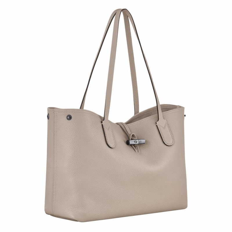 Longchamp Le Roseau Essential L Torba Tote Ženski Sive Slovenija | L2686968266