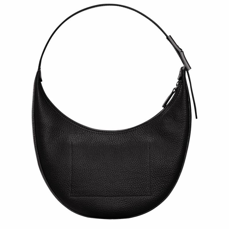 Longchamp Le Roseau Essential M Hobo Torba Ženski Črne Slovenija | 10218968001