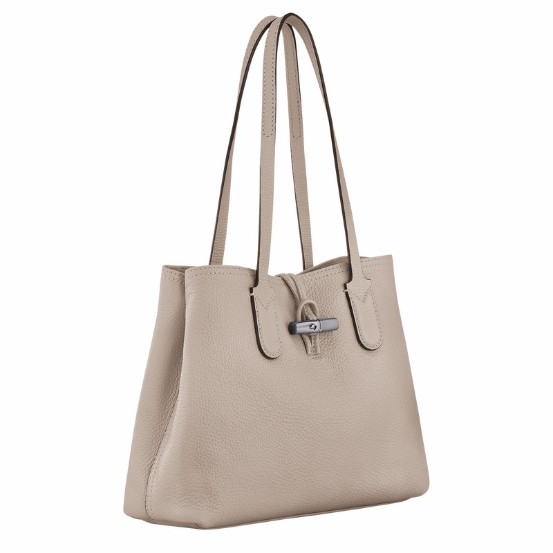 Longchamp Le Roseau Essential M Torba Tote Ženski Sive Slovenija | 10183968266