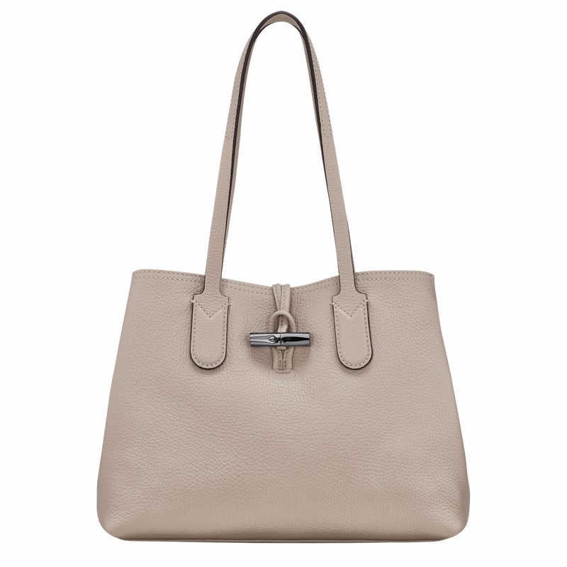 Longchamp Le Roseau Essential M Torba Tote Ženski Sive Slovenija | 10183968266