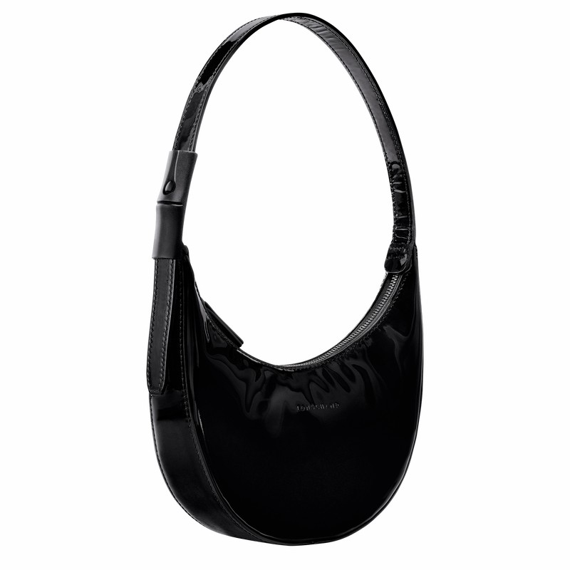 Longchamp Le Roseau Essential S Hobo Torba Ženski Črne Slovenija | 10217HEZ001