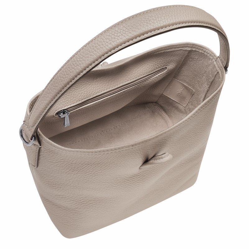 Longchamp Le Roseau Essential XS Bucket Torba Ženski Sive Slovenija | 10159968266