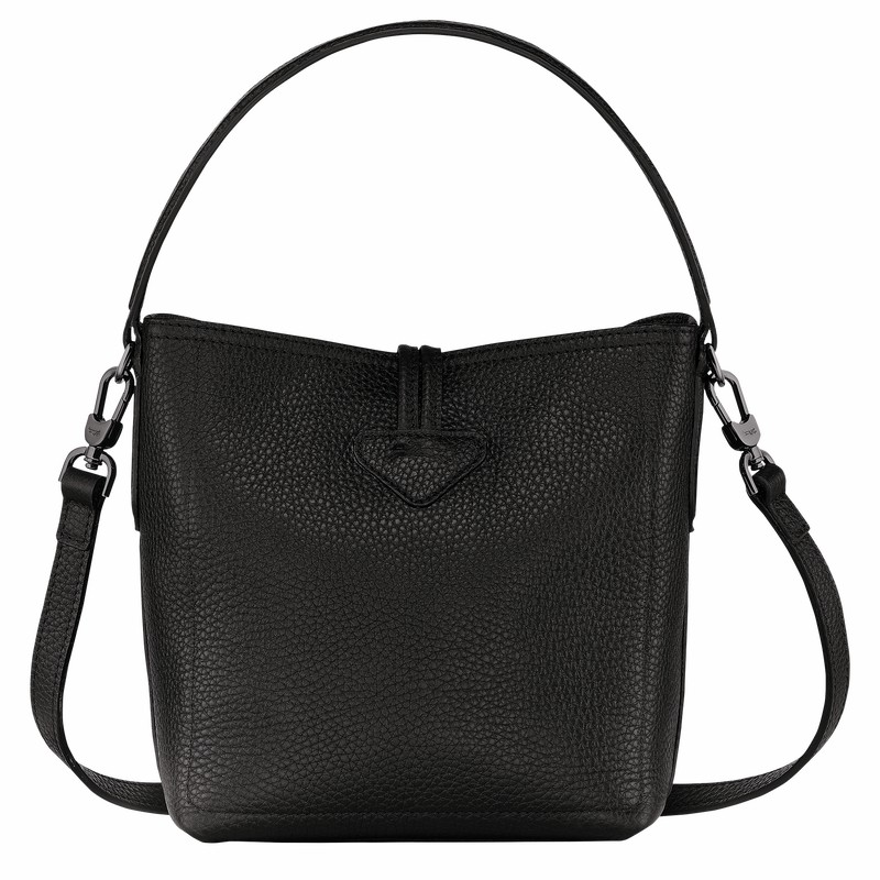 Longchamp Le Roseau Essential XS Bucket Torba Ženski Črne Slovenija | 10159968001