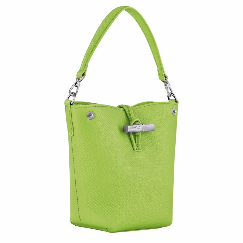 Longchamp Le Roseau XS Bucket Torba Ženski Zelene Slovenija | 10279HFP355