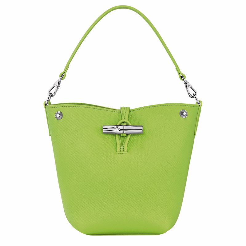 Longchamp Le Roseau XS Bucket Torba Ženski Zelene Slovenija | 10279HFP355