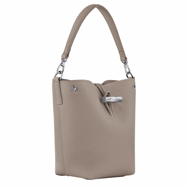 Longchamp Le Roseau XS Bucket Torba Ženski Sive Slovenija | 10279HFP266