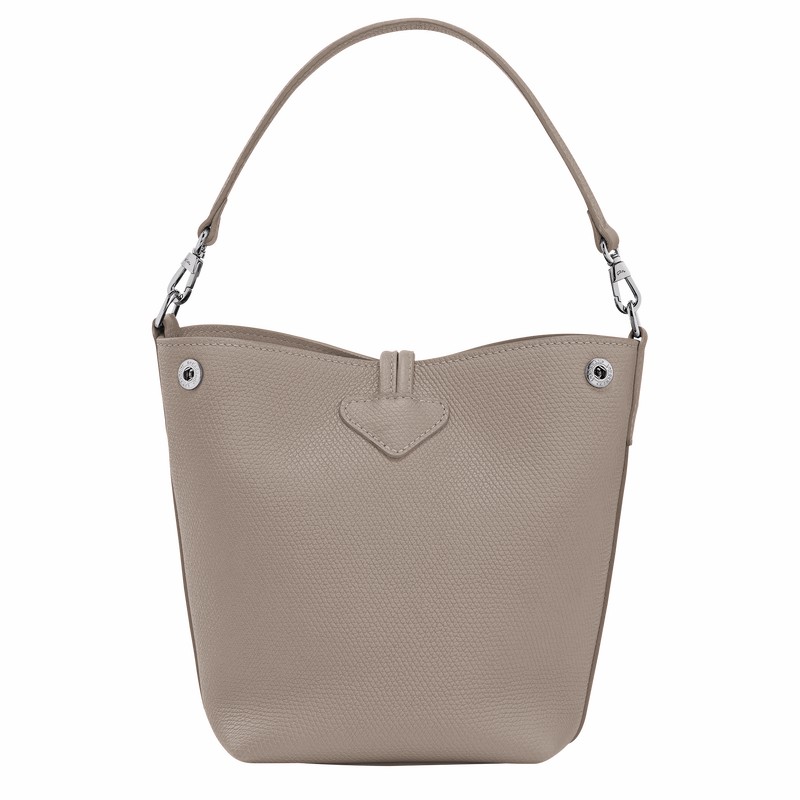 Longchamp Le Roseau XS Bucket Torba Ženski Sive Slovenija | 10279HFP266