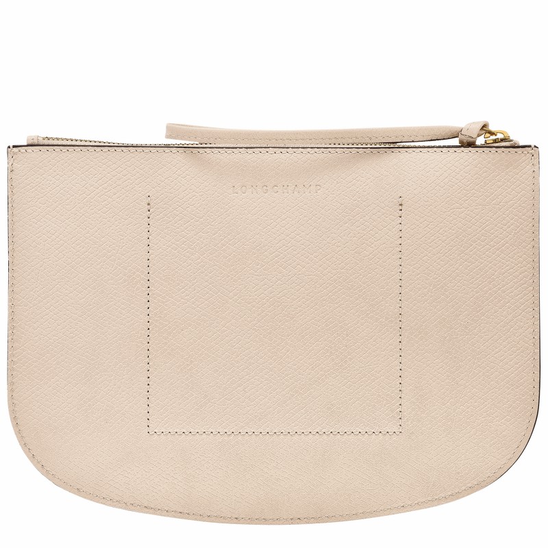 Longchamp ÉPURE Pouches Ženski Bele Slovenija | 10250HYZ555