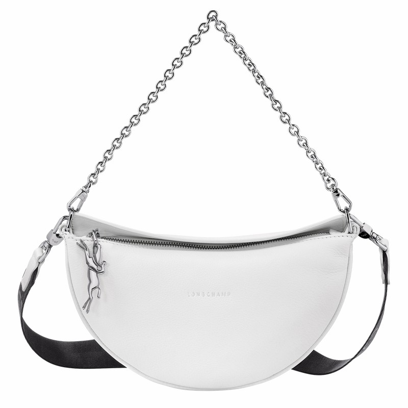 Longchamp Smile S Torba Crossbody Ženski Bele Slovenija | 10224HDS007